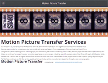 Tablet Screenshot of motionpicturetransfer.com